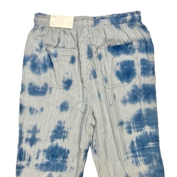 American Eagle Jogger Womens Small Blue Tie Dye Drawstring Relaxed Fit Pants NEW - Picture 6 of 13